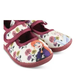 Chaussons VIOLET Fille Motif Fleuri Scratch