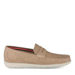 Chaussures Bateau BEIGE Homme Motif Uni A Enfiler