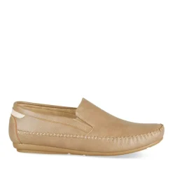 Chaussures Bateau BEIGE Homme Motif Uni A Enfiler
