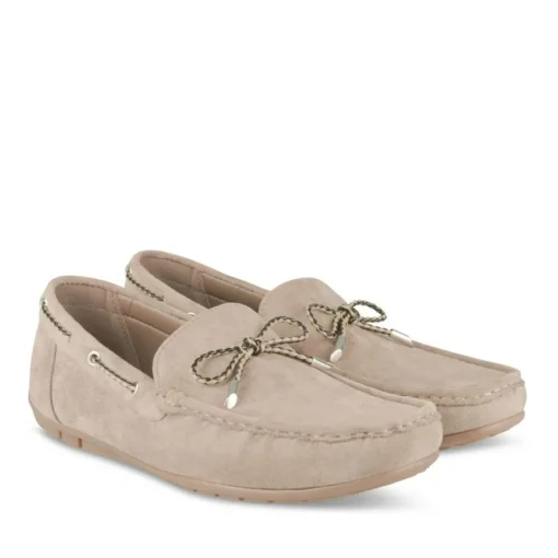 Chaussures Bateau BEIGE Homme Motif Uni A Enfiler
