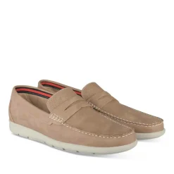 Chaussures Bateau BEIGE Homme Motif Uni A Enfiler