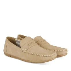 Chaussures Bateau BEIGE Homme Motif Uni A Enfiler