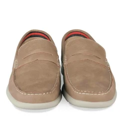 Chaussures Bateau BEIGE Homme Motif Uni A Enfiler