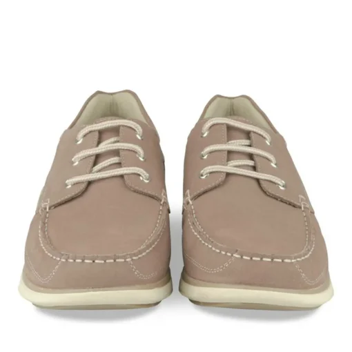 Chaussures Bateau BEIGE Homme CUIR Motif Uni Lacets