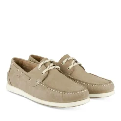 Chaussures Bateau BEIGE Homme CUIR Motif Uni Lacets