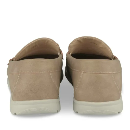 Chaussures Bateau BEIGE Homme Motif Uni A Enfiler