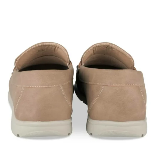 Chaussures Bateau BEIGE Homme Motif Uni A Enfiler