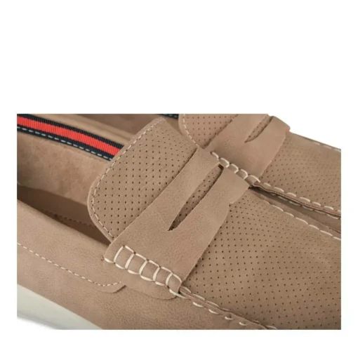 Chaussures Bateau BEIGE Homme Motif Uni A Enfiler