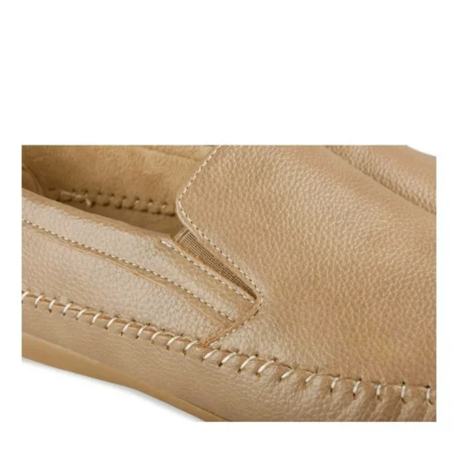 Chaussures Bateau BEIGE Homme Motif Uni A Enfiler