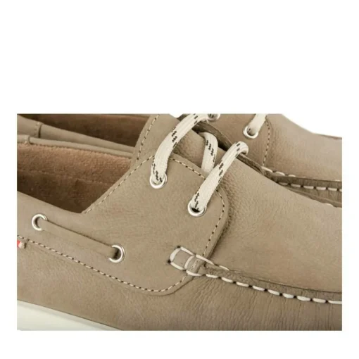 Chaussures Bateau BEIGE Homme CUIR Motif Uni Lacets