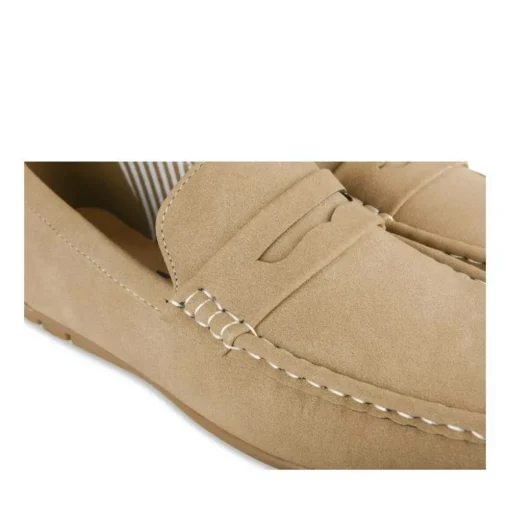 Chaussures Bateau BEIGE Homme Motif Uni A Enfiler