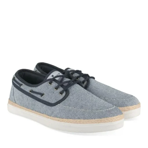 Chaussures Bateau BLEU Homme Motif Uni Lacets