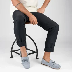 Chaussures Bateau BLEU Homme Motif Uni A Enfiler