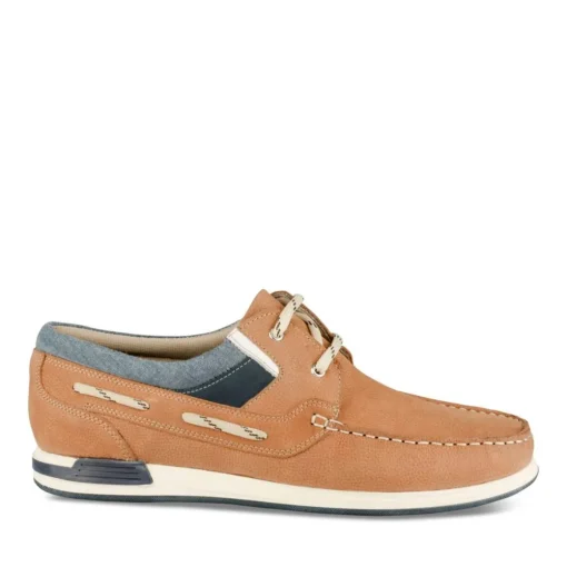 Chaussures Bateau COGNAC Homme CUIR Motif Uni Lacets