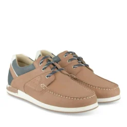 Chaussures Bateau COGNAC Homme CUIR Motif Uni Lacets