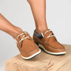 Chaussures Bateau COGNAC Homme CUIR Motif Uni Lacets