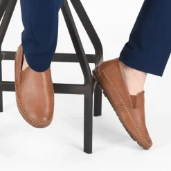 Chaussures Bateau COGNAC Homme Motif Uni A Enfiler