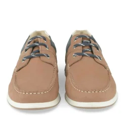Chaussures Bateau COGNAC Homme CUIR Motif Uni Lacets