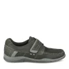 Chaussures Bateau Confort NOIR Homme CUIR Motif Uni Scratch