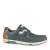 Chaussures Bateau Confort MARINE Homme Motif Uni Scratch