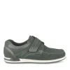 Chaussures Bateau Confort NOIR Homme CUIR Motif Uni Scratch