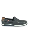 Chaussures Bateau Confort MARINE Homme CUIR Motif Uni A Enfiler