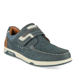 Chaussures Bateau Confort MARINE Homme Motif Uni Scratch