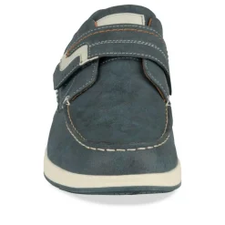 Chaussures Bateau Confort MARINE Homme Motif Uni Scratch