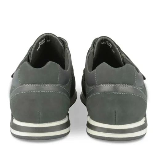 Chaussures Bateau Confort NOIR Homme CUIR Motif Uni Scratch