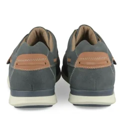 Chaussures Bateau Confort MARINE Homme CUIR Motif Uni Scratch