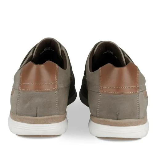 Chaussures Bateau Confort TAUPE Homme CUIR Motif Uni Scratch