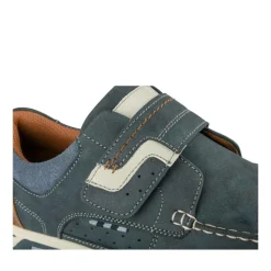 Chaussures Bateau Confort MARINE Homme Motif Uni Scratch