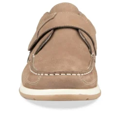Chaussures Bateau Confort TAUPE Homme CUIR Scratch