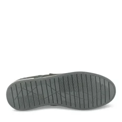 Chaussures Bateau Confort NOIR Homme CUIR Motif Uni Scratch