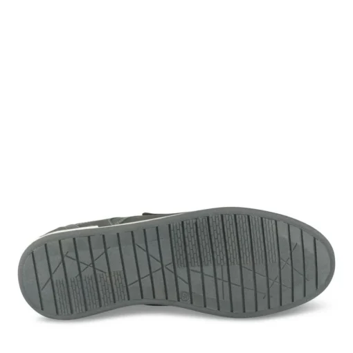Chaussures Bateau Confort NOIR Homme CUIR Motif Uni Scratch