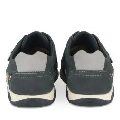 Chaussures Bateau Confort MARINE Homme CUIR Motif Uni Scratch