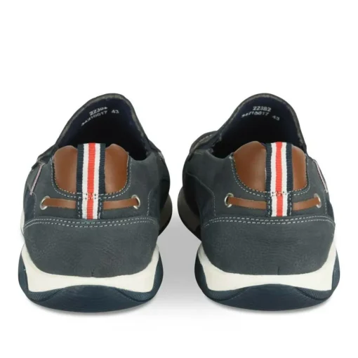 Chaussures Bateau Confort MARINE Homme CUIR Motif Uni A Enfiler