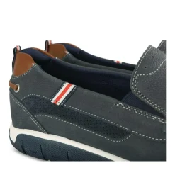 Chaussures Bateau Confort MARINE Homme CUIR Motif Uni A Enfiler