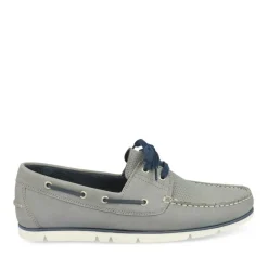 Chaussures Bateau GRIS Homme CUIR Lacets