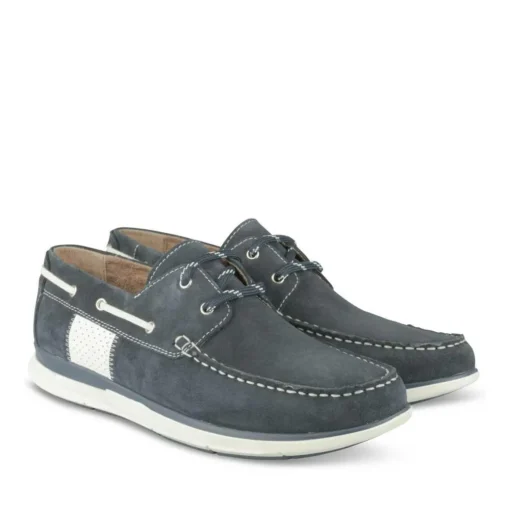 Chaussures Bateau MARINE Homme CUIR Motif Uni Lacets