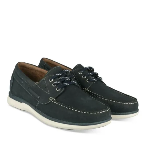 Chaussures Bateau MARINE Homme CUIR Motif Uni Lacets