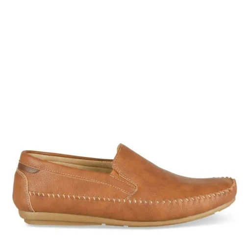 Chaussures Bateau MARRON Homme Motif Uni A Enfiler