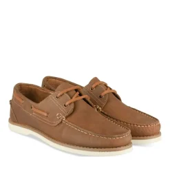 Chaussures Bateau MARRON Homme CUIR Motif Uni Lacets