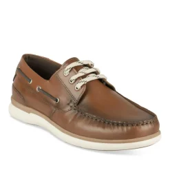 Chaussures Bateau MARRON Homme CUIR Motif Uni Lacets