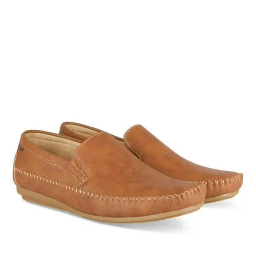 Chaussures Bateau MARRON Homme Motif Uni A Enfiler