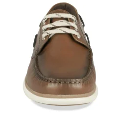 Chaussures Bateau MARRON Homme CUIR Motif Uni Lacets