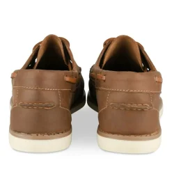 Chaussures Bateau MARRON Homme CUIR Motif Uni Lacets