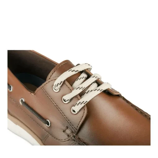 Chaussures Bateau MARRON Homme CUIR Motif Uni Lacets
