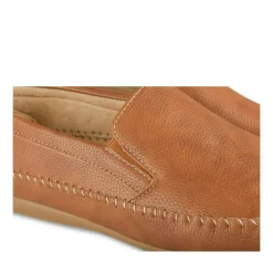 Chaussures Bateau MARRON Homme Motif Uni A Enfiler