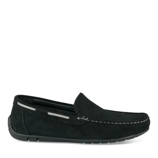 Chaussures Bateau NOIR Homme Motif Uni A Enfiler